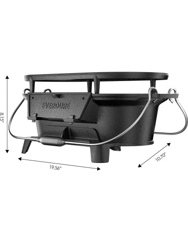 Parrilla Portátil Everdure de Hierro Fundido 10,99 kg