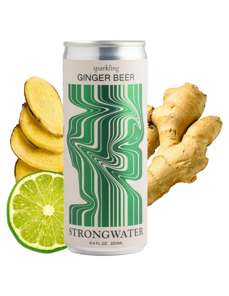 Cerveza de Jengibre Espumosa Strongwater - 12 Latas 250 ml