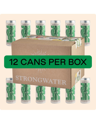Cerveza de Jengibre Espumosa Strongwater - 12 Latas 250 ml