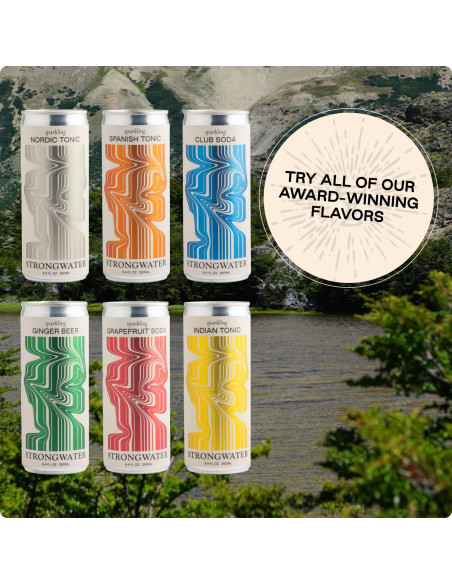 Cerveza de Jengibre Espumosa Strongwater - 12 Latas 250 ml