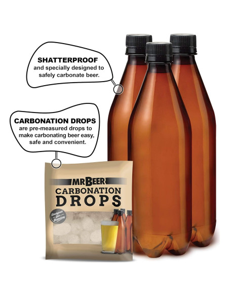 Kit de Cerveza Artesanal Mr. Beer 4 Galones DIY Todo Incluido