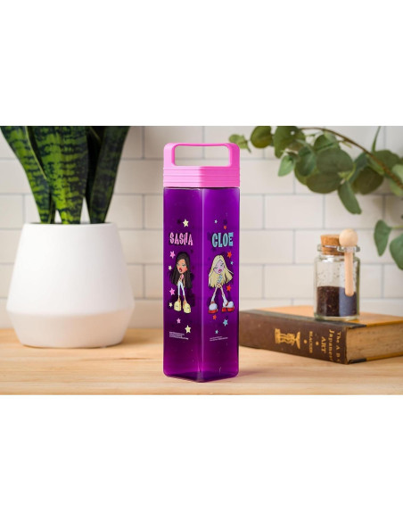 Botella de Agua Cuadrada Silver Buffalo Bratz 739 ml