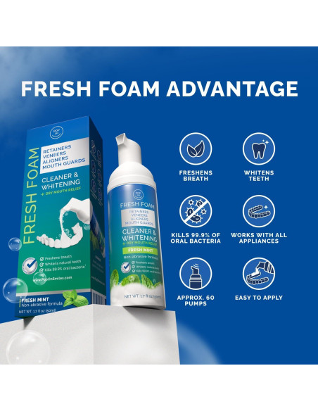 Espuma Limpiadora Pop On Fresh Foam 50ml Blanquea Dientes