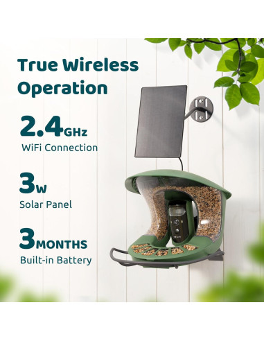 Comedero Inteligente Birdfy 2 con Cámara AI y Solar