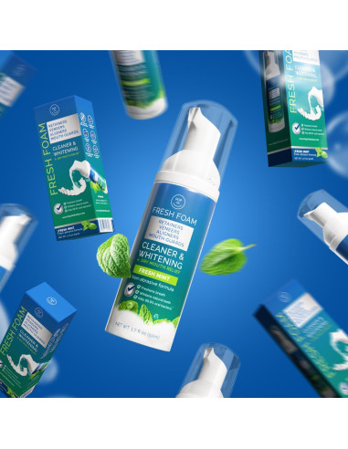 Espuma Limpiadora Pop On Fresh Foam 50ml Blanquea Dientes