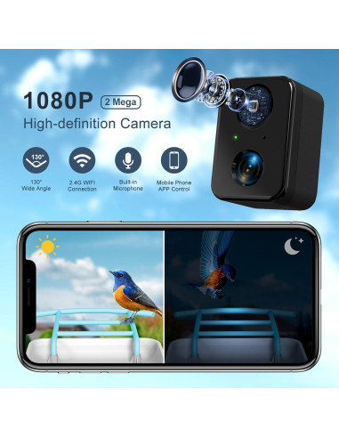 Cámara Comedero para Aves BROAIMX HD 1080P Solar 64GB