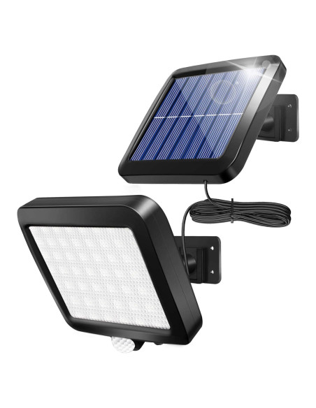 Luz Solar de Pared Shuniu 56 LEDs IP65 con Sensor de Movimiento