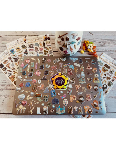 Stickers Puffy Harry Potter Acuarela Conquest Journals