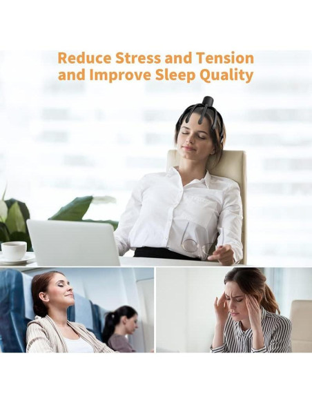 Masajeador Eléctrico de Cuero Cabelludo ONIYEA 3 Modos