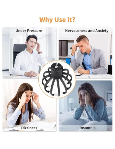 Masajeador Eléctrico de Cuero Cabelludo ONIYEA 3 Modos