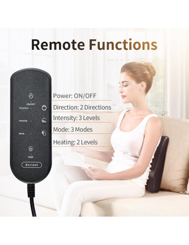 Masajeador de Espalda y Cuello Boriwat R7-M85 con Calor