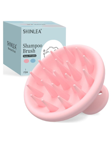 Cepillo de Masaje SHINLEA Rosa para Cuero Cabelludo