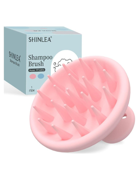 Cepillo de Masaje SHINLEA Rosa para Cuero Cabelludo
