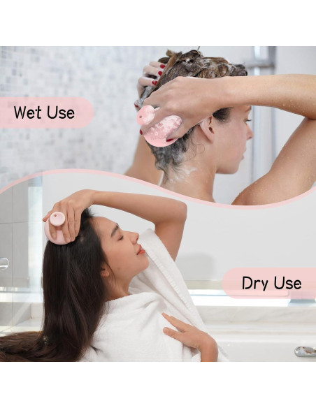 Cepillo de Masaje SHINLEA Rosa para Cuero Cabelludo