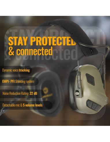 Auriculares Tácticos EARMOR M32X con Cancelación de Ruido