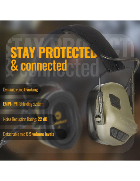 Auriculares Tácticos EARMOR M32X con Cancelación de Ruido