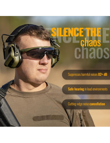 Auriculares Tácticos EARMOR M32X con Cancelación de Ruido