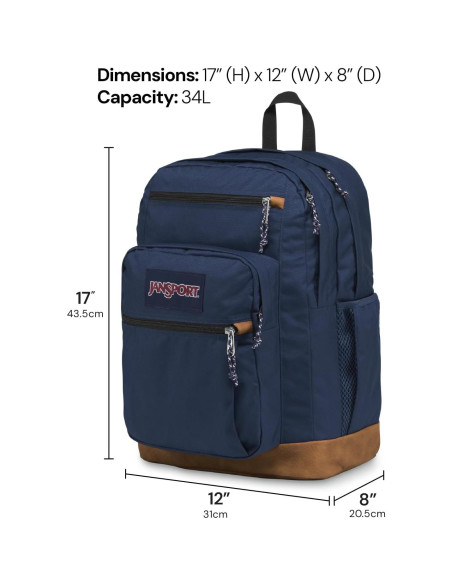 Mochila JanSport Cool con funda para laptop 15" - Azul