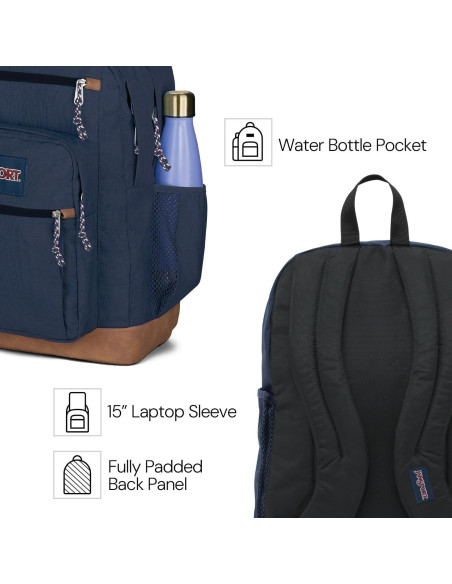 Mochila JanSport Cool con funda para laptop 15" - Azul