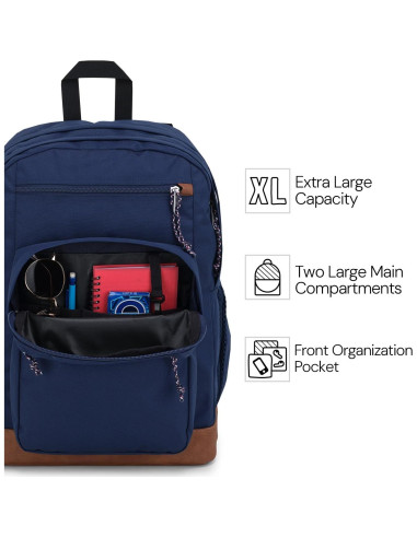 Mochila JanSport Cool con funda para laptop 15" - Azul