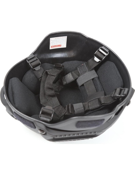 Casco Tactical Airsoft TJL MICH 2000 Negro con Almohadilla