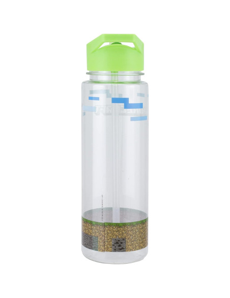 Botella de Agua Paladone Minecraft 600 ml con Calcomanías