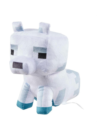 Peluche Minecraft Zorro Ártico Mattel 20 cm Muñeco Suave