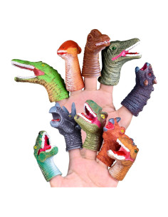 Títeres de Dedo Dinosaurio Juguetes Divertidos 10 Pcs