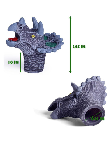 Títeres de Dedo Dinosaurio Juguetes Divertidos 10 Pcs