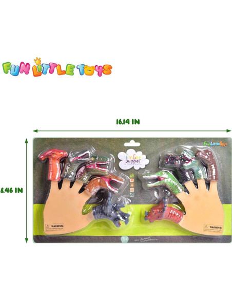 Títeres de Dedo Dinosaurio Juguetes Divertidos 10 Pcs