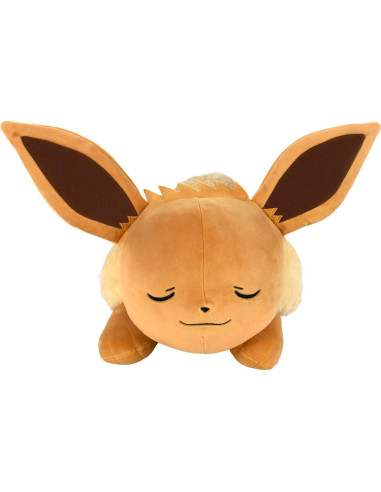 Peluche Pokémon Eevee Durmiendo 45.72 cm Suave Jazwares
