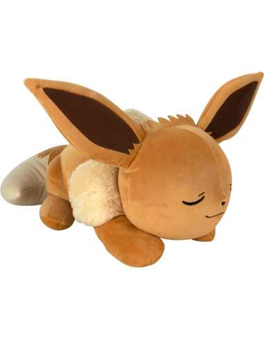 Peluche Pokémon Eevee Durmiendo 45.72 cm Suave Jazwares
