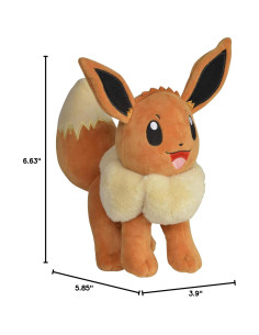 Peluche Pokémon Eevee 20 cm - Licencia Oficial - Regalo Niños 2
