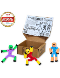 StikBot Paquete de 3 Figuras Locas Zing - Juguete Creativo 2