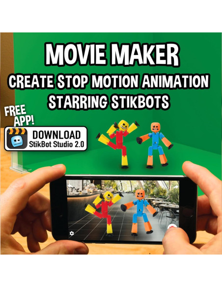 StikBot Paquete de 3 Figuras Locas Zing - Juguete Creativo