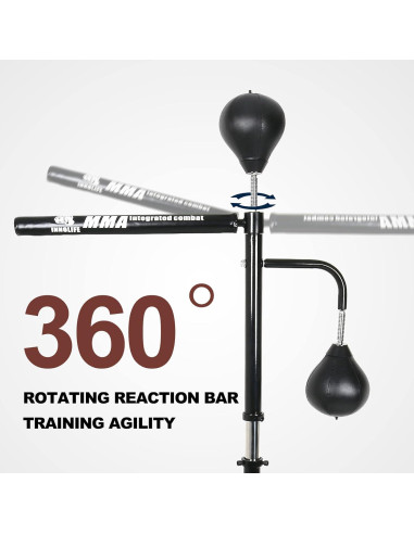 Barra Giratoria INNOLIFE para Boxeo con 2 Bolas de Velocidad