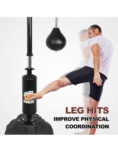 Barra Giratoria INNOLIFE para Boxeo con 2 Bolas de Velocidad