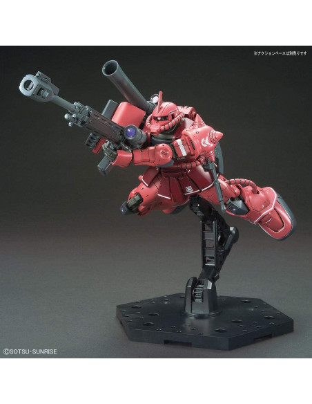 Modelo Zaku II Char Aznable 1/144 BANDAI SPIRITS con armas