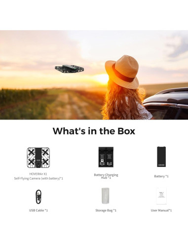 Drone HOVERAir X1 Plegable con Cámara 2.7K y Modo Sígueme