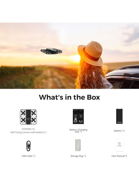 Drone HOVERAir X1 Plegable con Cámara 2.7K y Modo Sígueme Drone HOVERAir X1 Plegable con Cámara 2.7K y Modo Sígueme