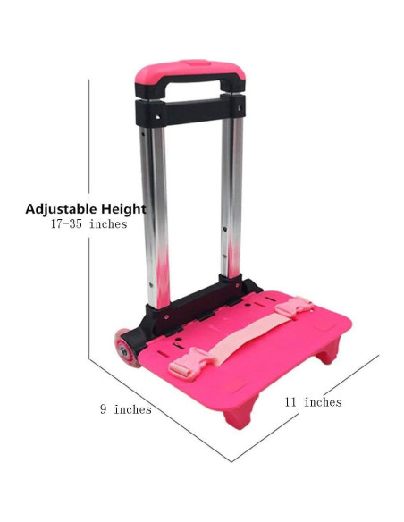 Carro de Mano VILINKOU Plegable Rosa 22.5 kg 6 Ruedas