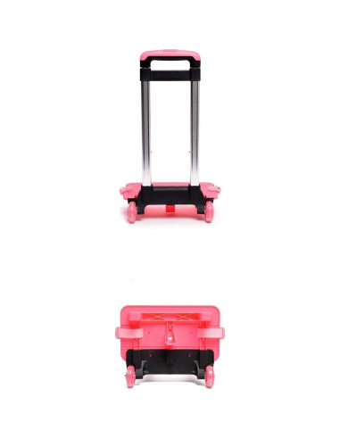 Carro de Mano VILINKOU Plegable Rosa 22.5 kg 6 Ruedas