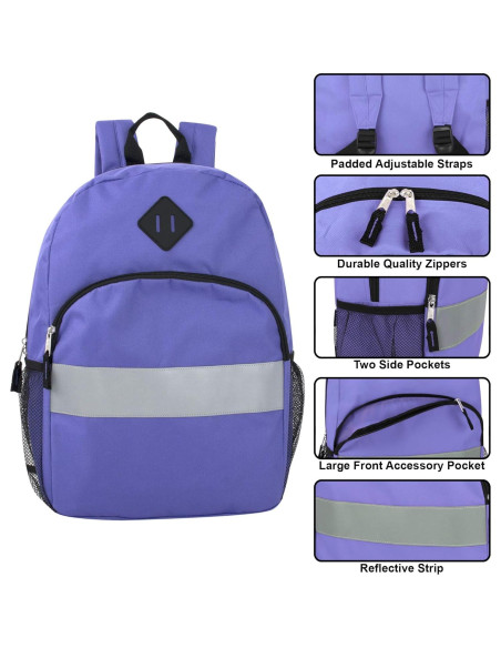 Mochila Reflectante Trail Maker 17" Color Púrpura 20L