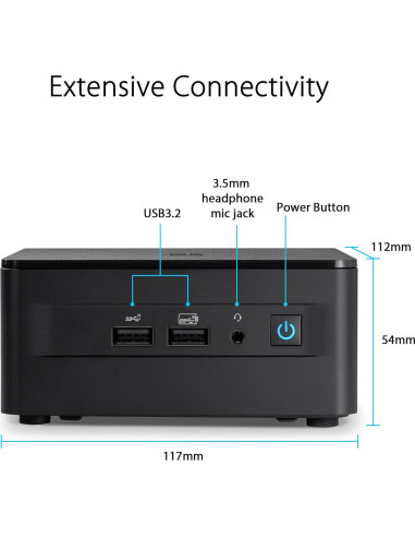ASUS NUC 13 Pro Alto Barebone i3-1315U 64GB RAM Thunderbolt