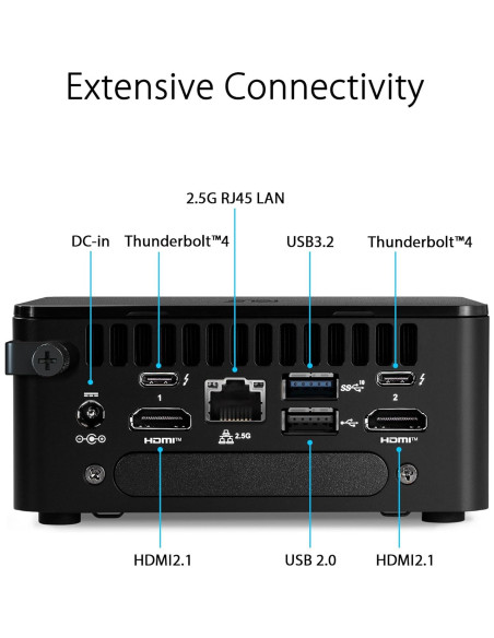 ASUS NUC 13 Pro Alto Barebone i3-1315U 64GB RAM Thunderbolt