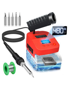 Soldador Inalámbrico Edtran 18V 60W Calentamiento Rápido