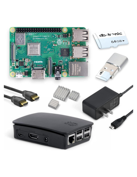 Kit de inicio Raspberry Pi 3 B+ db-tronic 1GB 64GB y accesorios Kit de inicio Raspberry Pi 3 B+ db-tronic 1GB 64GB y accesorios