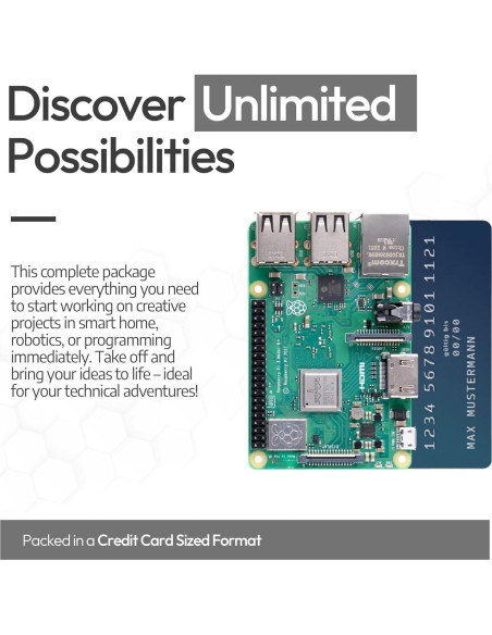 Kit de inicio Raspberry Pi 3 B+ db-tronic 1GB 64GB y accesorios Kit de inicio Raspberry Pi 3 B+ db-tronic 1GB 64GB y accesorios