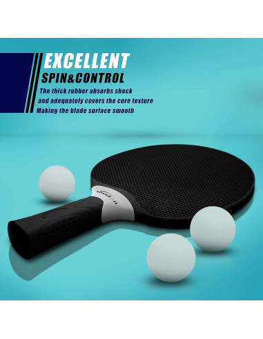 Set de 4 Palas de Tenis de Mesa Senston - Goma Profesional