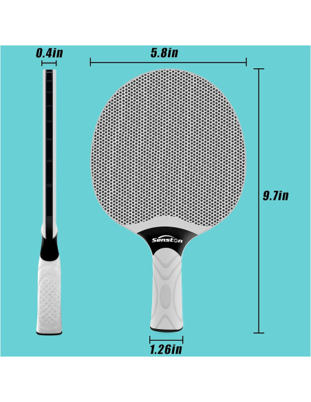 Set de 4 Palas de Tenis de Mesa Senston - Goma Profesional